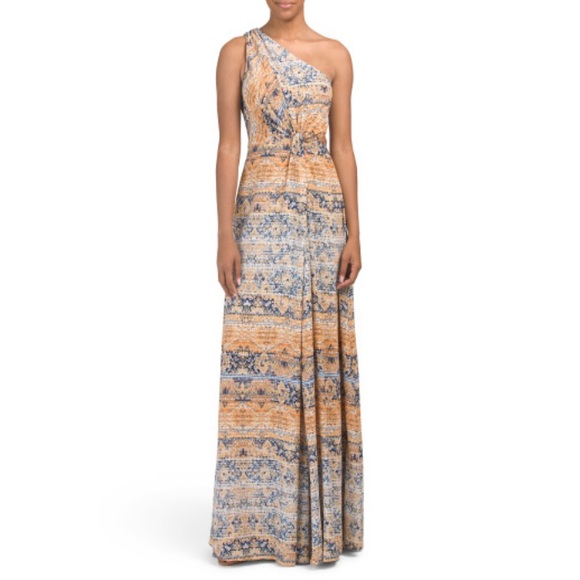 Ramy Brook Printed Linley One-Shoulder Maxi Dress, NWT - Picture 3 of 14